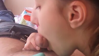 A European Babe Demonstrates Expert Oral Skills