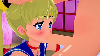 Sailor Moon'S Gepassioneerde Ontmoeting Met Een Student In Ongecensureerde 3d Sfm Hentai